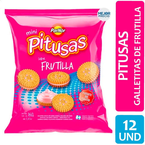 Pitusas Strawberry Mini Cookies - X12 0