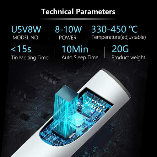 HANDSKIT USB Soldering Iron 5V 8W 1
