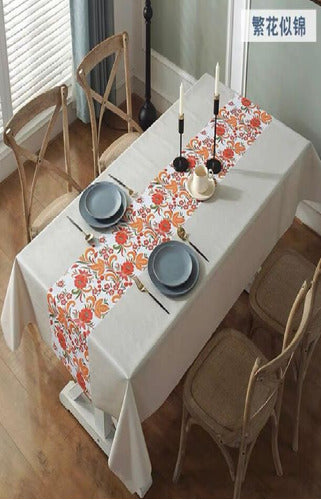 Tropical Printed Stain-Resistant Anti-Wrinkle Tablecloth 150x310cm 2