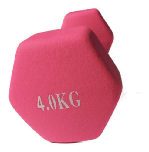 DTS Sport Hexagonal Neoprene Coated Dumbbell 4 Kg 1