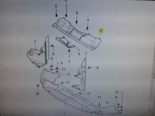 Deflector Cobertor Superior Radiador Focus Ii 2008 2009 2013 1