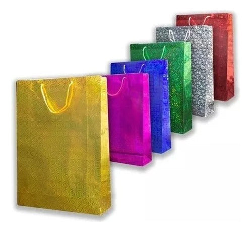 Manilu Metallic Gift Bags T:34x26x8 Cm X12und. Bol3184 0