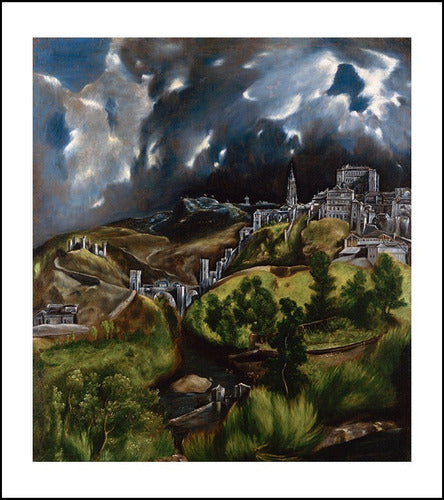 Lamina Fine Art Vista De Toledo El Greco 50x55 Myc Arte 0