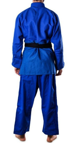 Shiai Judo Aikido Uniform Medium Blue T4-8 1