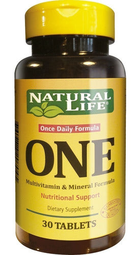 Natural Life One Multivitamins Minerals 30 Comp Original 0