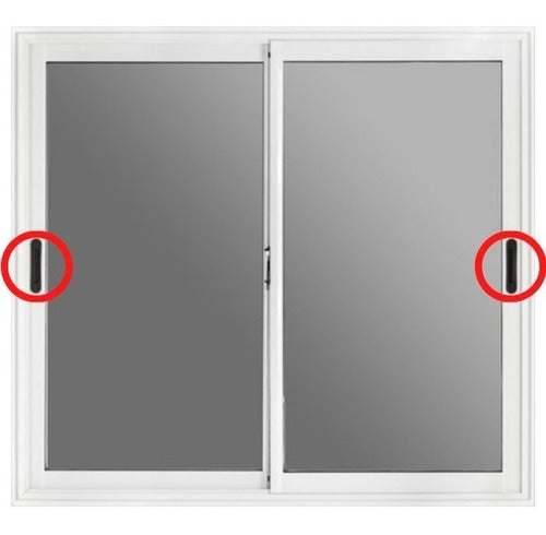 Fumaca Cubeta Manija Tirador Ventana Aluminio Herrero Corrediza X50 1