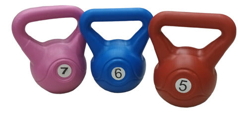 Tourmalhyn Kettlebell Combo Set 5-6-7kg Fitness 0