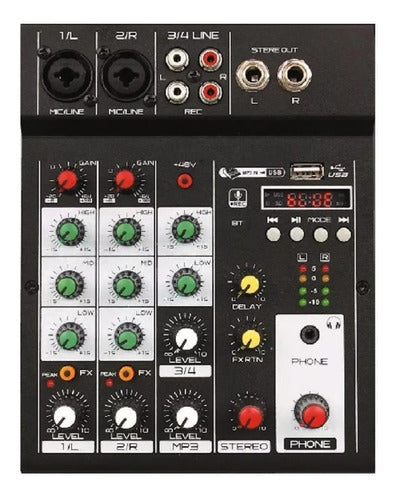 Ross Mixer M4u Professional DJ Equalizer USB Bluetooth 4.1 0