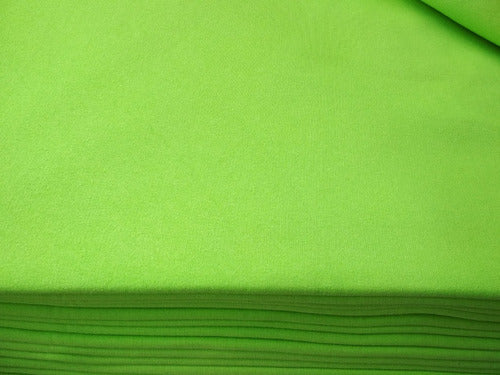 Apple Green Brushed Invisible Brushed Friza Fabric X M/kg/roll 5