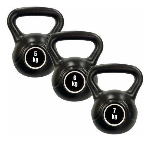 MrGym Kettlebell Set 3 Weights 5kg/6kg/7kg 1