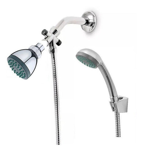 Complete Aquaflex Shower Kit with Showerhead, Handheld Shower, and 1.8m Flexible Hose 0