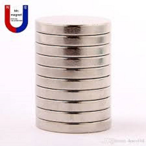 Tec-pro 10 Neodymium Magnets 20x4mm Ultra-Strong Nickel Plated 4