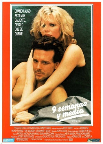 9 Semanas Y Media - Cine - Kim Basinger - Lámina 45x30cm. 0