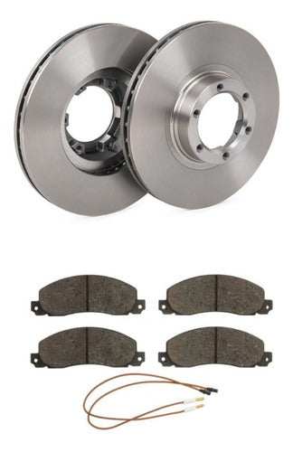 Brake Disc & Pad Kit for Renault Trafic Rodeo Front 0