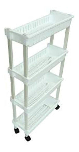 Trademark Innovations Laundry Shelves, 4-Tier, White 2