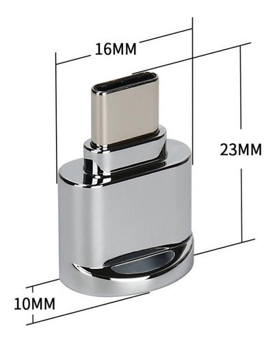 Toptecnouy USB Type C or USB-C Micro SD Card Reader 4