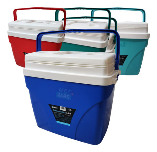 Cooler Fridge 34 Liters with 4 Coasters - Camping! 21