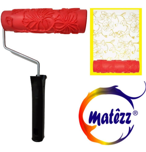 Matêzz 3D Decorative Texture Roller Premium Cayena Flower 2