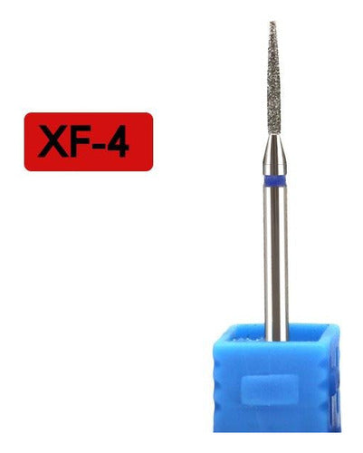Blue Diamond Flame Diamond Bit Xf-4 Premium Russian Manicure 1
