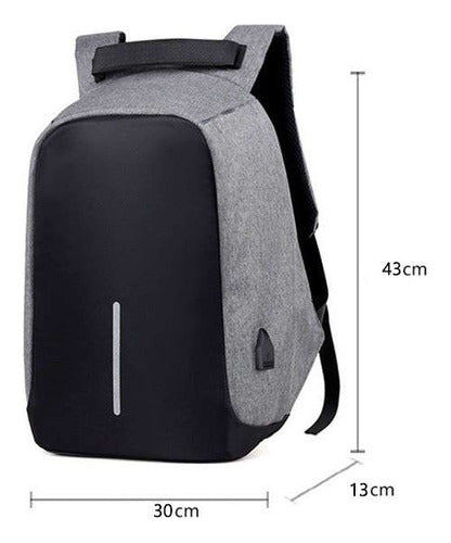 Genérica Minimalist Executive Laptop Backpack with USB Port 7