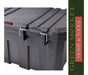 Plastic Toolbox Chest with Lid 60L 78x38x33 Tx320504 1