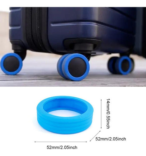 Muy Moderna Pack X8 Silicone Protectors for Luggage Wheel 3