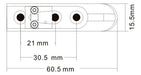 Ponte Monorail Regulagem Individual P/ Contra Baixo 4 Cordas 5