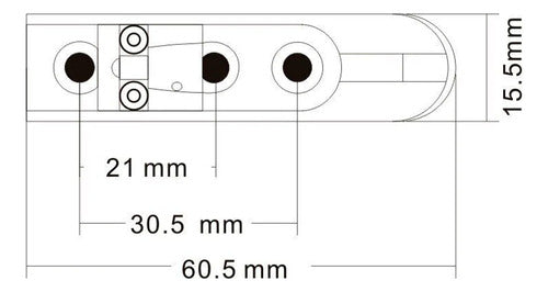 Ponte Monorail Regulagem Individual P/ Contra Baixo 4 Cordas 5