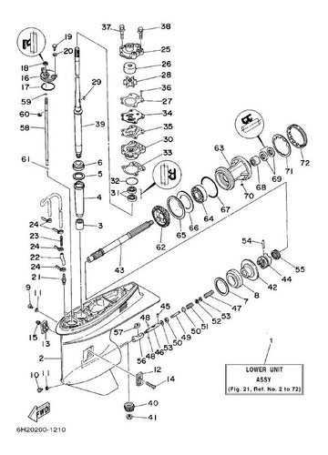 Kit Original De Bomba De Agua Motor Yamaha 70hp Hasta 2003 1