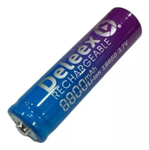 Deleex 18650 Rechargeable Battery 3.7V 8800mAh with Teton 1