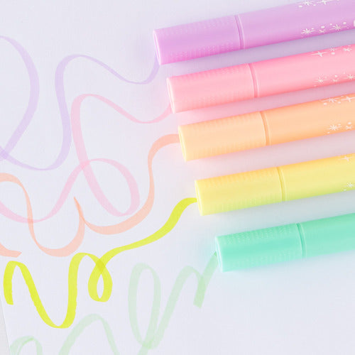 Mooving Pwr Pastel Highlighters X 5 Assorted Colors 1