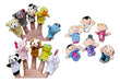 16pc Finger Puppets Animals (10) People (6) Family Members E 0