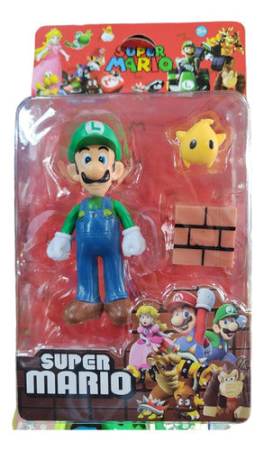 Generic Luigi Mario Bros Articulated Figure in Blister - X1 0