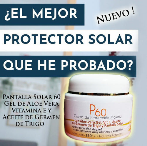 Vida Natural Protector Bloqueador Solar Fac 60 Pieles Blancas Y Sensibles 0