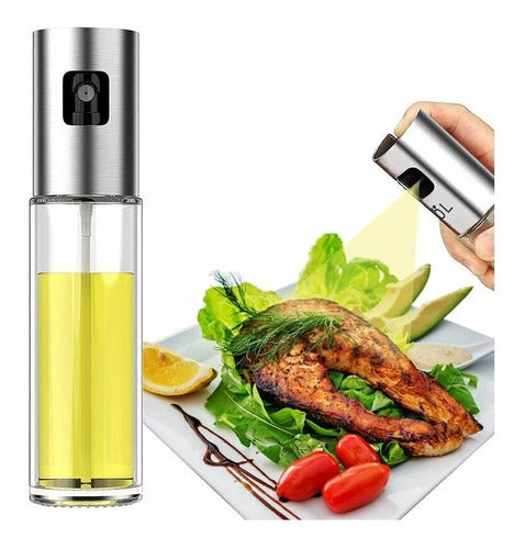 Home Love Oil Sprayer - Glass and Stainless Steel Condiment Spray Bottle 3