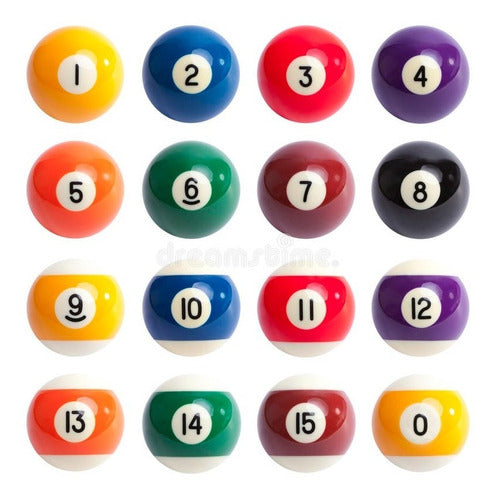 Bisonte Professional 57 Mm Pool Balls Sold Individually 1