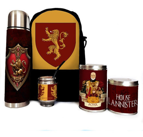 Complete Mate Set - Got Lannister Mate Kit - Equipo De Mate Completo Got Lannister Set Kit Matero