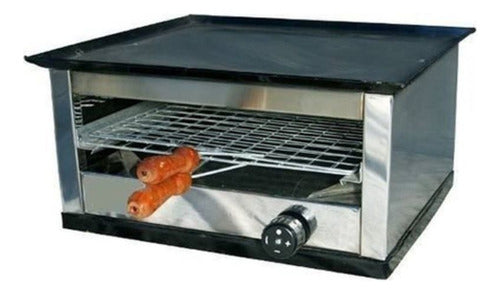 Tostador Carlitero Simple Con Plancha Eg Acero Inox A Gas 0