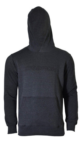 Salomon Logo Hoodie Men Black 0