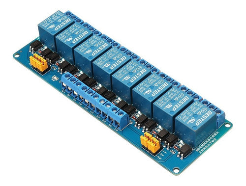 8-Channel Optoacoupled 5V Relay Module - High and Low Trigger for Arduino 0