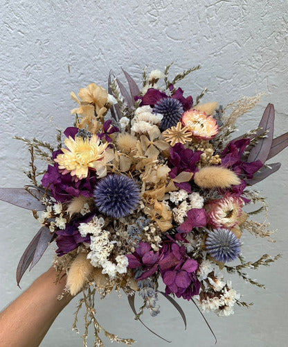 Dried and Preserved Flower Bouquet + Boutonniere 6