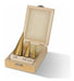 Set of 3 Stepped Drills 4-12 4-20 4-32 Titanium Coated in Wooden Box 4