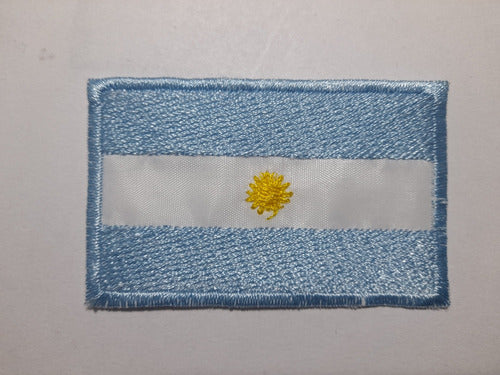 Parche Aplique Aplicacion Bordado Bandera Argentina 7x4cm. 3