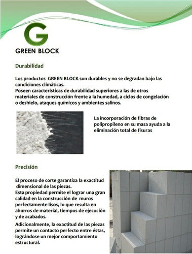 Bloque Ladrillo Green Block -no Retak - No Brimax - 10x25x50 2