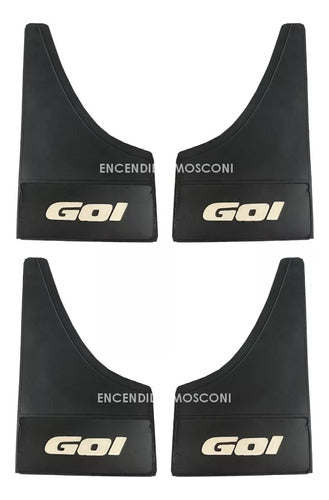 Set of 4 Rubber Mudguards for VW Gol Polo Fox Front Rear 7