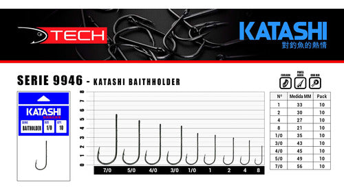 Katashi Baitholder Hook N°5/0 Series 9946 Varied 2