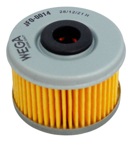 Wega Oil Filter JFO-0014 for Honda XR 250 Tornado, CBX 250 Twister, XRE 300, Falcon 400, CB250, and CB 300 1