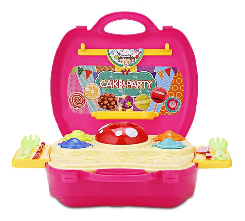 Citykids Play Dough Party and Cake Set 41 Pieces with Carrying Case CK 0570 1