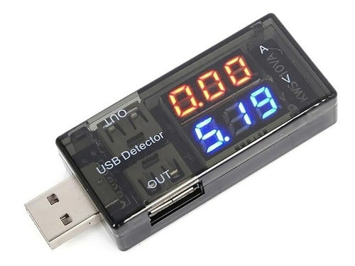 Componentes Merlo Tester Voltimetro Amperimetro Analizador Carga Usb Kws-10va 0