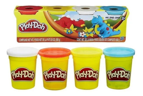 Masa Set X4 Play Doh Colores Surtidos Hasbro B5517 1